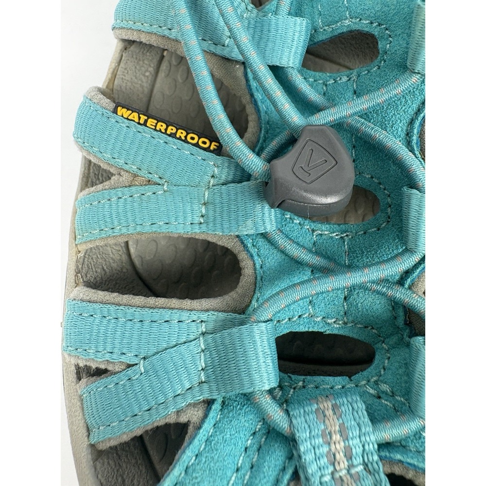 Keen Whisper Outdoor Closed Toe Sport Sandals Womens 9 Teal Gray Bungee - Picture 11 of 15